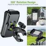 Waterproof Bike Phone Mount with Touchscreen Visor