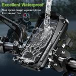 Waterproof Bike Phone Mount with Touchscreen Visor