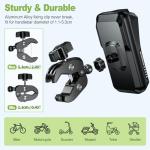 Waterproof Bike Phone Mount with Touchscreen Visor