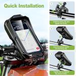 Waterproof Bike Phone Mount with Touchscreen Visor