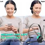 Wireless Bluetooth Headset with Microphone for Calls