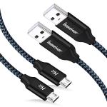 2-Pack 15Ft Micro USB Charging Cables for PS4/Xbox