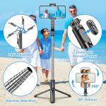 Extendable Selfie Stick Tripod with Remote Control