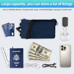 Canvas Crossbody Purse Bag with Shoulder Strap