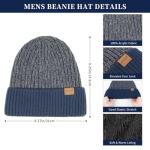 Men's Winter Beanie, Scarf, and Touchscreen Gloves Set