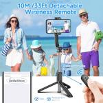 Extendable Selfie Stick Tripod with Remote Control