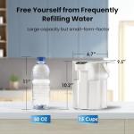 Rechargeable Alkaline Water Filter Pitcher, 15-Cup
