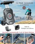 Motorcycle Phone Mount with Aluminum Base for Bikes