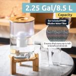 pH Recharge Glass Alkaline Water Filter Dispenser