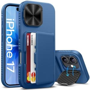 iPhone 17 Case with Card Holder and Stand