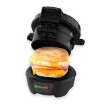 Drew & Cole Electric Breakfast Sandwich Maker, Black