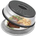 LekDrok 10 Inch Microwave Food Cover & Mat