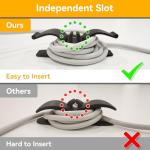 Daisyhome 6-Pack Kitchen Appliance Cord Organizers