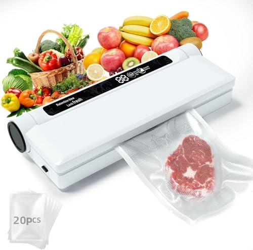 Compact Food Vacuum Sealer with Bags and Modes