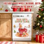 Gingerbread Christmas Dishwasher Magnet Cover Decoration