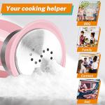 Pink Glass Salt and Pepper Shakers Set