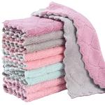 10-Pack Super Absorbent Coral Velvet Dish Towels