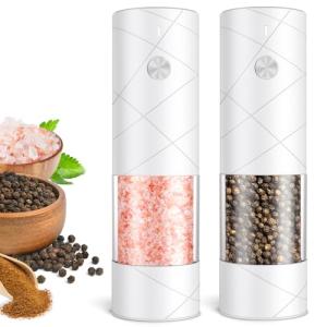 Rechargeable Electric Salt and Pepper Grinder Set