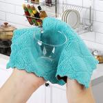 10-Pack Super Absorbent Coral Velvet Dish Towels