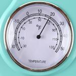 Retro Kitchen Wall Clock with Timer and Thermometer