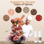 Rechargeable Electric Salt and Pepper Grinder Set