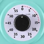 Retro Kitchen Wall Clock with Timer and Thermometer