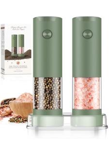 Electric Salt and Pepper Grinder Set for Home