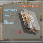 Sunflower Watering Can Vintage Wood Dishwasher Magnet