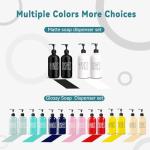 COHOSEGE Pink Glass Soap Dispenser Set 2-Pack