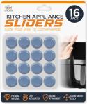 16-Pack Self-Adhesive Appliance Sliders for Easy Movement