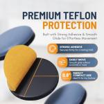 16-Pack Self-Adhesive Appliance Sliders for Easy Movement