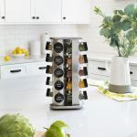 Orii 20 Jar Revolving Spice Rack Organizer