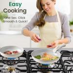 19-Piece Nonstick Pots and Pans Set with Detachable Handles