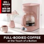 MUELLER HOME 12-Cup Pink Coffee Maker with Carafe