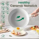 19-Piece Nonstick Pots and Pans Set with Detachable Handles