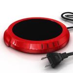 Red Candle Warmer Plate for Home and Office