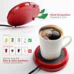 Red Candle Warmer Plate for Home and Office