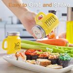 Yellow Glass Salt and Pepper Shakers Set