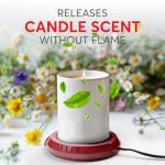 Red Candle Warmer Plate for Home and Office