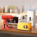 6-Pack Kitchen Appliance Cord Organizers, Black & White