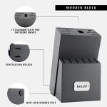14-Piece Kitchen Knife Block Set with Sharpener