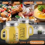 Yellow Glass Salt and Pepper Shakers Set