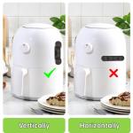 6-Pack Kitchen Appliance Cord Organizers, Black & White