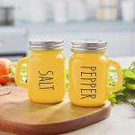 Yellow Glass Salt and Pepper Shakers Set