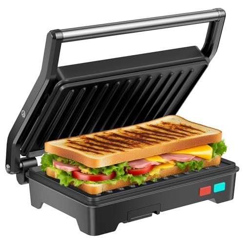180° Panini Press Grill with Non-Stick Plates