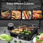 OSTBA Indoor Panini Press Grill with Temperature Control