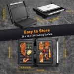 YASHE 1200W Non-Stick Panini Grill Press