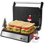 Aigostar 1200W Panini Press and Indoor Grill