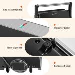 Aigostar 1000W Panini Press Grill with Non-Stick Plates