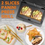 Mini Panini Press Griddle for Sandwiches and More